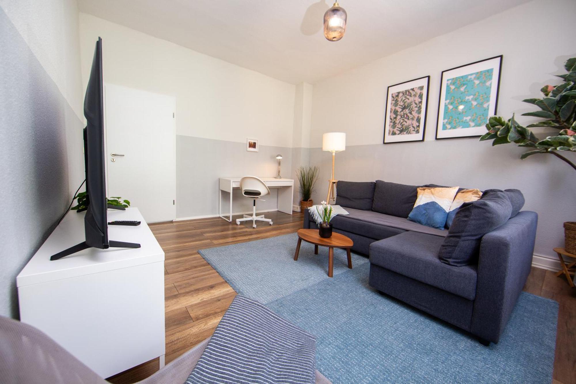 Grossraum-Apartments Mit 2Sz, Wz, Kueche, Smart-Tv, Parken, Etc Erfurt Quarto foto